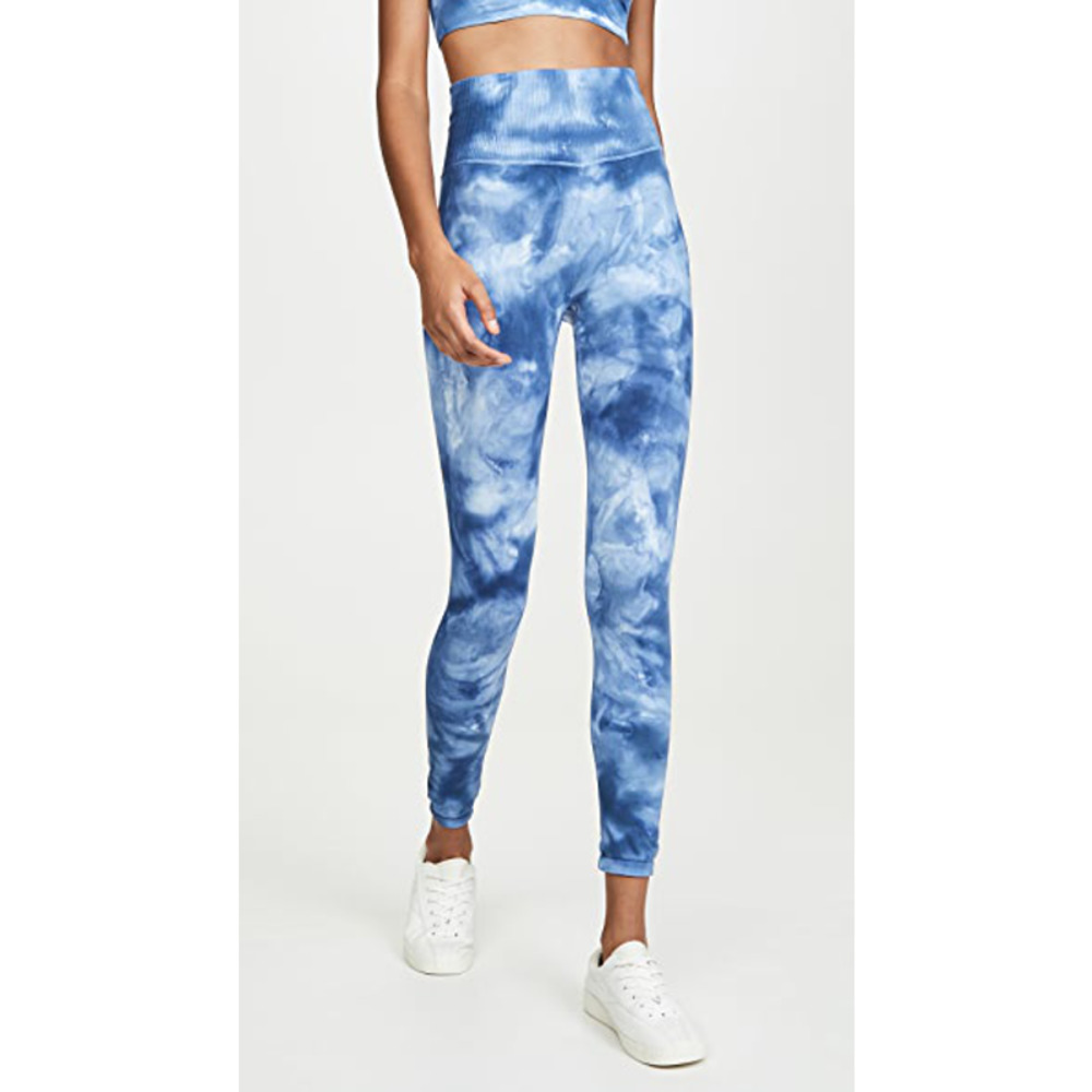 FREE PEOPLE good karma blue rogue leggings size medium/large